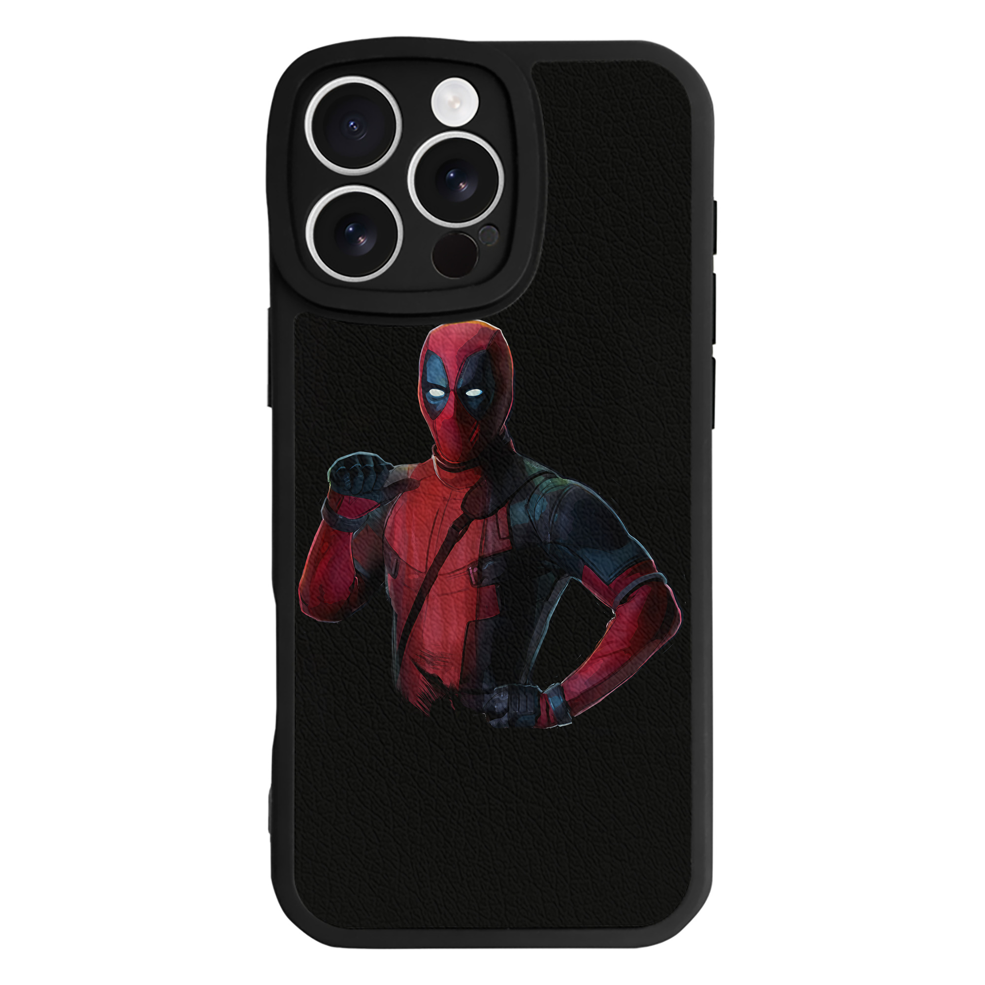（画像用） Deadpool デッドプール 【iPhone 16シリーズ対応】シリコンスマホケース（レザー調） 材質：シリコン
